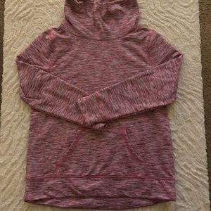 Talbots Women Medium Athleisure Running Top Front Pocket Soft Comfy Warm